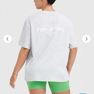 Oner Active CLASSIC LIFTERS GRAPHIC OVERSIZED LIGHTWEIGHT T-SHIRT GreyMarl S